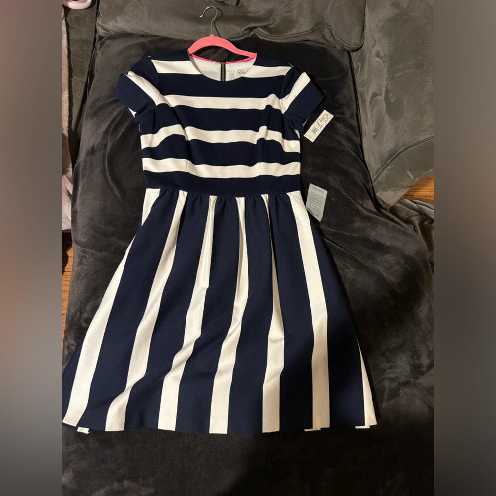 Striped blue and white dress NWT